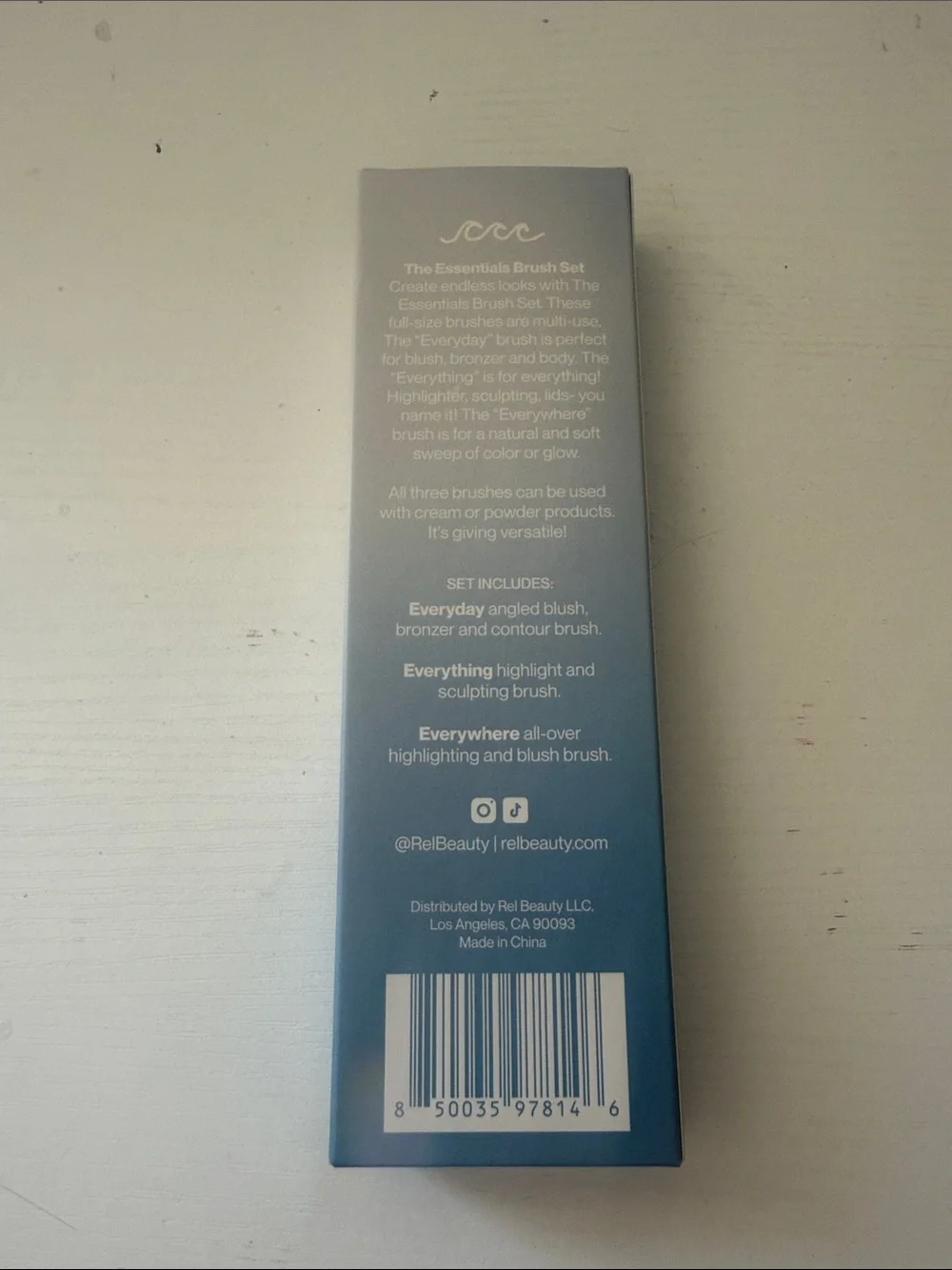 Beauty Essentials Brush Set - Gray